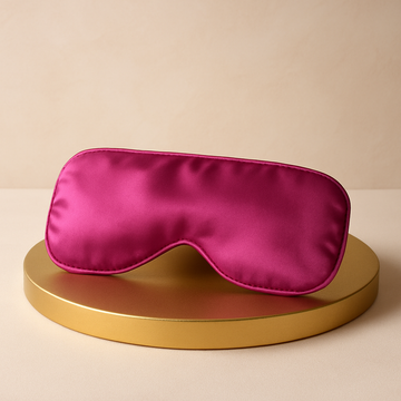 Eye pillow  crafted with satin fabric - Pink
